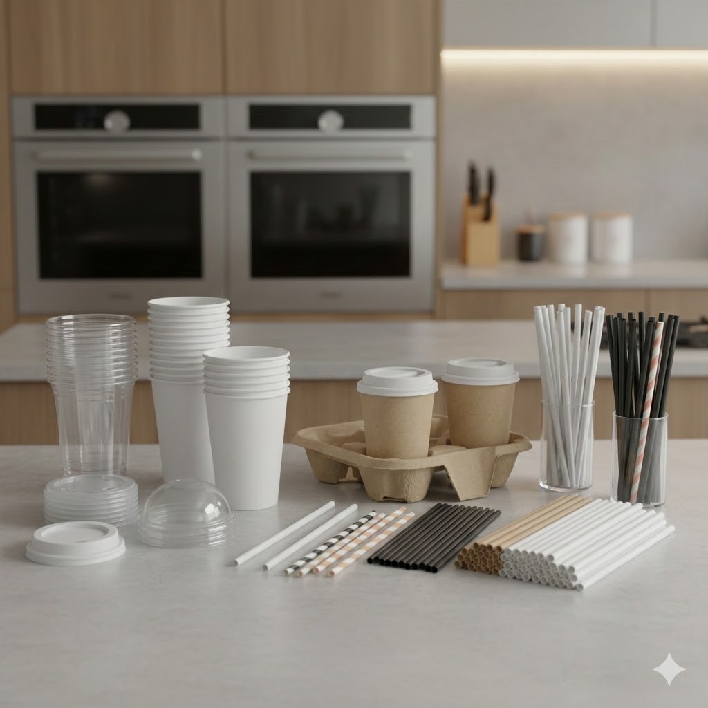 Ποτήρια-Καπάκια-Καλαμάκια-Ποτηροθήκες